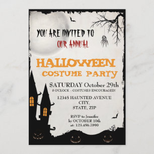 Halloween Costume Party Invitation