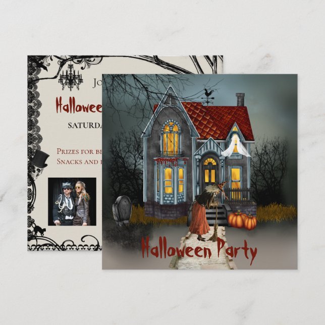 Halloween Costume Party invitation (Front/Back)