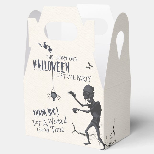 Halloween Costume Party Invitation Favour Box (Opened)