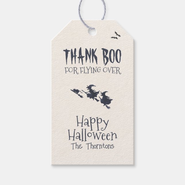 Halloween Costume Party Invitation Gift Tags (Front)
