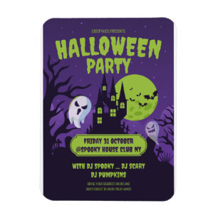 Halloween costume party Invitation Halloween Party Magnet