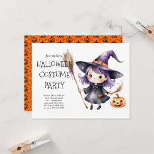 Halloween Costume Party Invitation Spooky