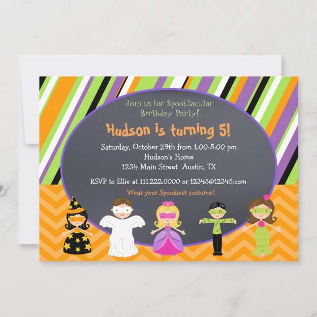 Halloween Costume Party Invitations (Front)