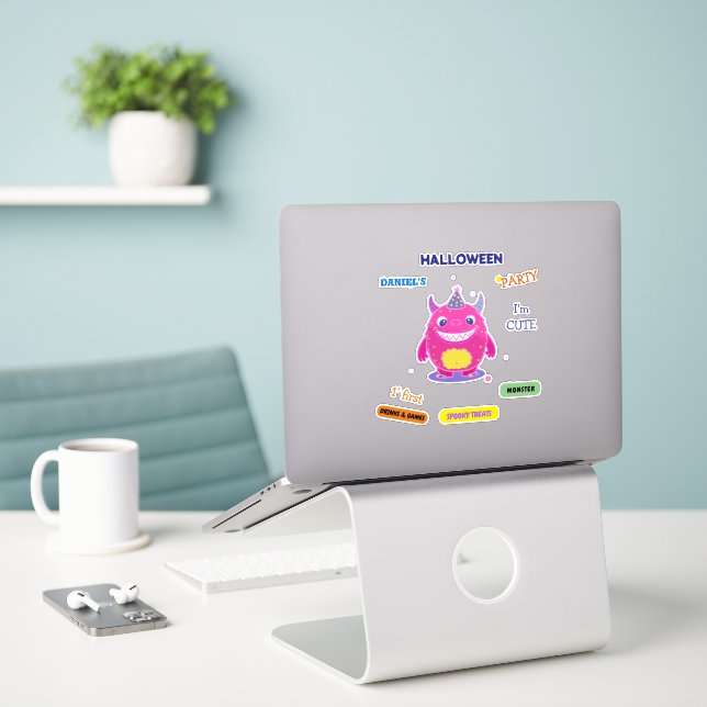 Halloween Costume Party Monsters spooky fun Dance (Laptop On Desk)