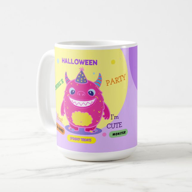 Halloween Costume Party Monsters spooky fun Dance Coffee Mug (Front Left)