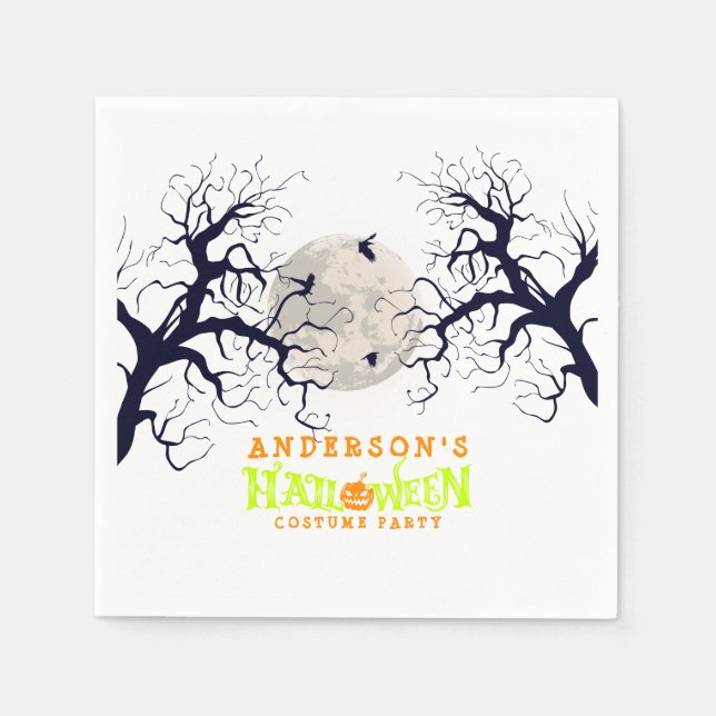 Halloween Costume Party Napkin (Front)