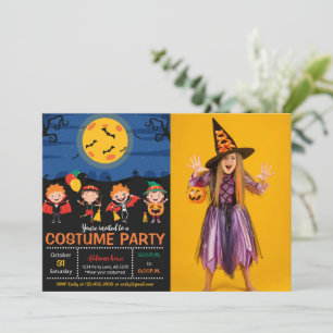 Halloween Costume Party Photo Invitation