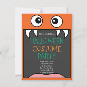Halloween Costume Party Postcard