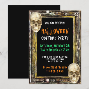 Halloween Costume Party Trick Treat Invitation