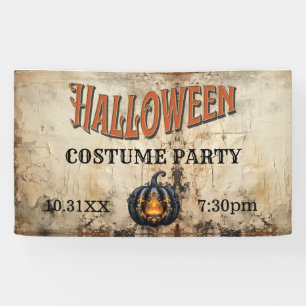 Halloween Costume Party Vintage Halloween Party Banner