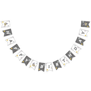 Halloween Costume Party Watercolor Bunting