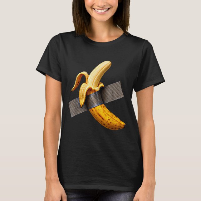 Halloween Costume Peeled Banana Funny Duct Tape Ba T-Shirt (Front)