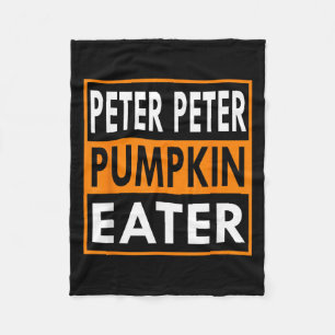 Halloween Costume Peter Pumpkin Eater  Fleece Blanket