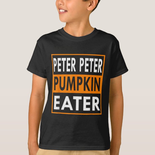 Halloween Costume Peter Pumpkin Eater  T-Shirt (Front)