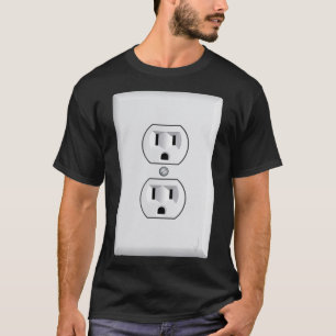 Halloween Costume Power Socket funny electrician p T-Shirt