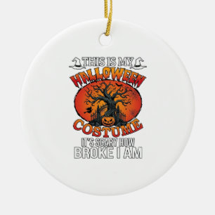 Halloween Costume Scary Broke Pumpkin Spooky Tree Ceramic Tree Decoration