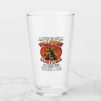 Halloween Costume Scary Broke Pumpkin Spooky Tree  Glass