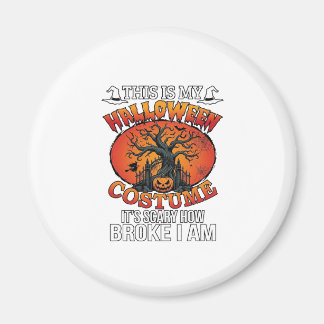 Halloween Costume Scary Broke Pumpkin Spooky Tree  Magnet