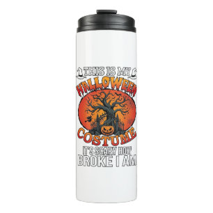 Halloween Costume Scary Broke Pumpkin Spooky Tree  Thermal Tumbler