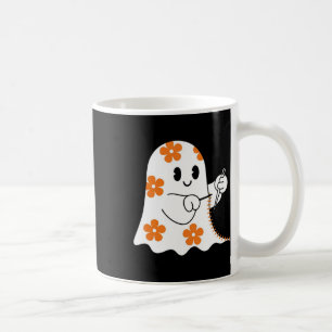 Halloween Costume Sewing Ghost Boo Funny Sewing Lo Coffee Mug
