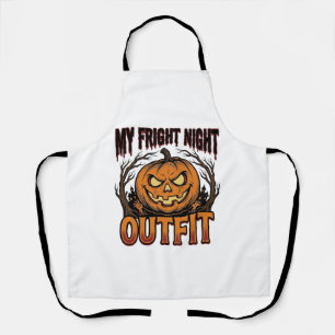 Halloween Costume Shirt Spooky Pumpkin Outfit_1 Apron