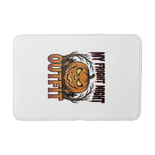 Halloween Costume Shirt Spooky Pumpkin Outfit_1 Bath Mat
