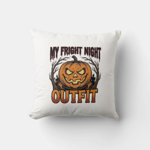 Halloween Costume Shirt Spooky Pumpkin Outfit_1 Cushion