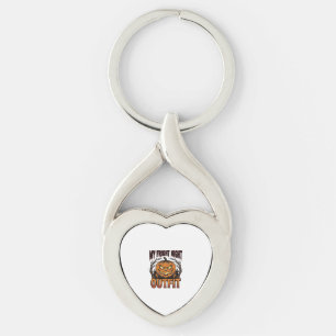 Halloween Costume Shirt Spooky Pumpkin Outfit_1 Key Ring
