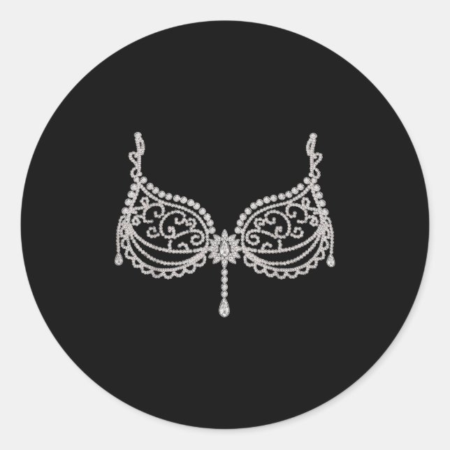 Halloween Costume Show Girl  Classic Round Sticker (Front)