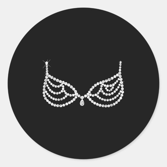 Halloween Costume Show Girl  Classic Round Sticker (Front)