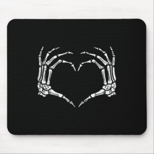 Halloween Costume Skeleton Hands Heart Sign Mens W Mouse Mat