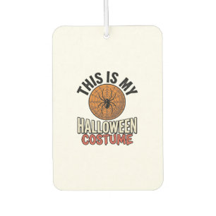 Halloween Costume Spider Web Vintage Shirt Design_ Car Air Freshener