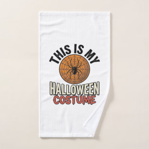 Halloween Costume Spider Web Vintage Shirt Design_ Hand Towel