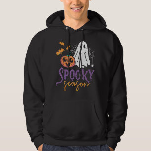 Halloween Costume Spooky Season Boo Ghost Let's Go Hoodie