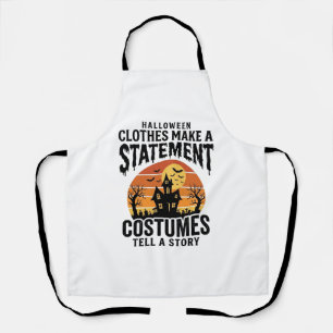 Halloween Costume Statement Vintage Shirt Design_1 Apron