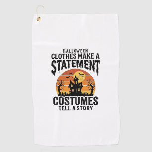 Halloween Costume Statement Vintage Shirt Design_1 Golf Towel
