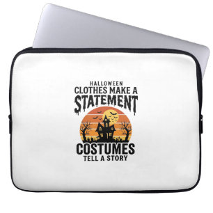 Halloween Costume Statement Vintage Shirt Design_1 Laptop Sleeve