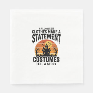 Halloween Costume Statement Vintage Shirt Design_1 Napkin