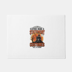 Halloween Costume Statement Vintage Vector Shirt_1 Doormat