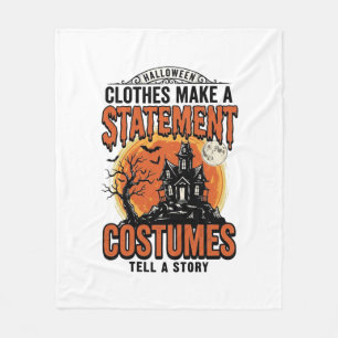 Halloween Costume Statement Vintage Vector Shirt_1 Fleece Blanket