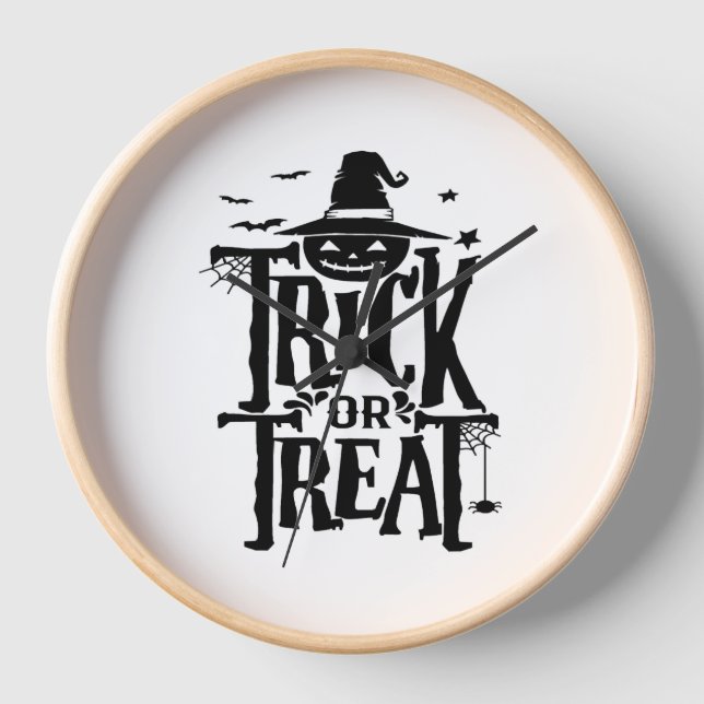 Halloween Costume T-Shirt for Men Women Clock (Front)