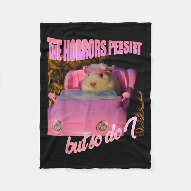 Halloween Costume - The Horrors Persist But So Do  Fleece Blanket (Front)