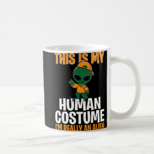 Halloween Costume This Is My Human Costume I'm Rea Coffee Mug