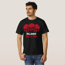 Halloween costume Time to Party Skull T-Shirt