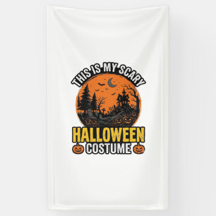 Halloween Costume Vintage Scary Banner