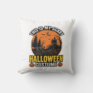 Halloween Costume Vintage Scary Cushion