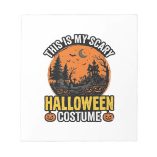 Halloween Costume Vintage Scary Notepad