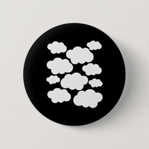 Halloween Costume White Clouds 6 Cm Round Badge