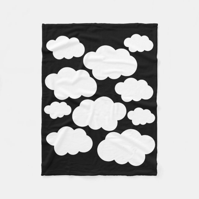 Halloween Costume White Clouds  Fleece Blanket (Front)