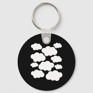 Halloween Costume White Clouds Key Ring